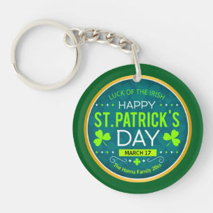 GELUKKIGE ST. PATRICIUSDAG, "GELUK VAN DE IEREN" SLEUTELHANGER