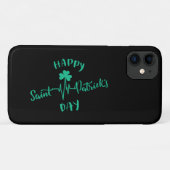 Gelukkige St. Patrick Dag Hartslag polsslag Klaver Case-Mate iPhone Case (Achterkant (horizontaal))