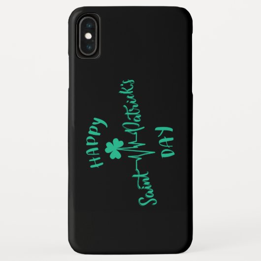 Gelukkige St. Patrick Dag Hartslag polsslag Klaver Case-Mate iPhone Case (Achterkant)