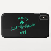 Gelukkige St. Patrick Dag Hartslag polsslag Klaver Case-Mate iPhone Case (Achterkant (horizontaal))