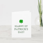 GELUKKIGE ST PATRICK DAG! kaart (Voorkant)