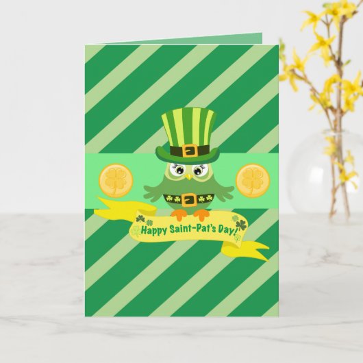 Gelukkige St Patrick Day Kaart (Gele Bloem)