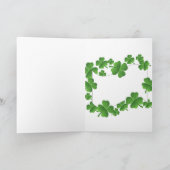 Gelukkige St Patrick enge clown Kaart (Binnen)