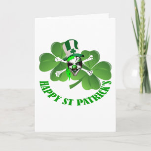 Gelukkige St Patrick enge clown Kaart