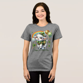 Gelukkige St. Patrick’s Vrouwen Tri-Blend Shirt