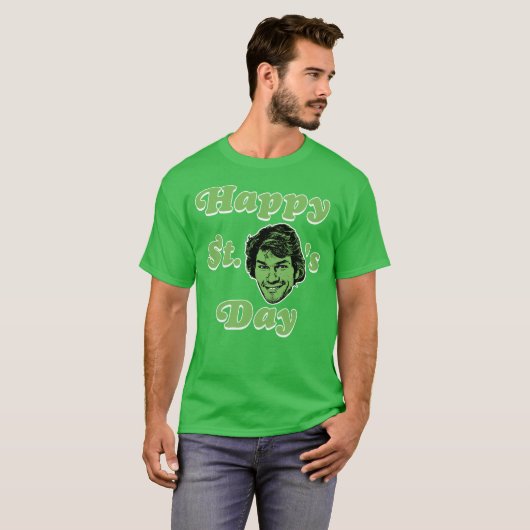 Gelukkige St. Patrick Swayze's Day - Saint Patrick T-shirt (Voorkant volledig)