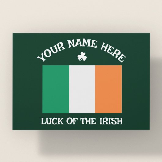 Gelukkige St. Patrick's Dag Aangepaste Naam Shamro Briefkaart