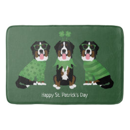 Gelukkige St Patricks Dag Berner Mountain Dogs Badmat