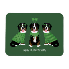Gelukkige St Patricks Dag Berner Mountain Dogs Magneet