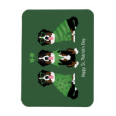 Gelukkige St Patricks Dag Berner Mountain Dogs Magneet (Verticaal)