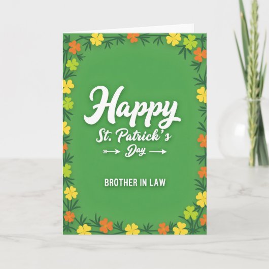Gelukkige St. Patrick's Dag Broer Kaart (Voorkant)
