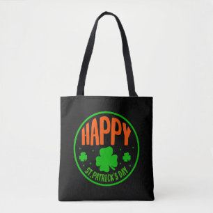 Gelukkige St. Patrick's Dag Cirkelontwerp Tote Bag