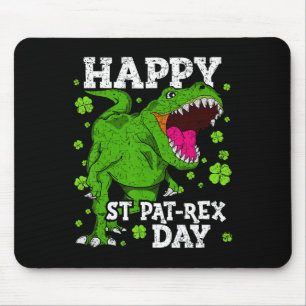 Gelukkige St. Patrick's Dag Dinosaur T-rex Jongens Muismat