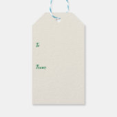 Gelukkige St. Patrick's Dag Donut met Leprechaun H Cadeaulabel (Achterkant)