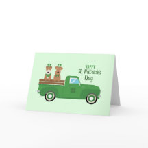 Gelukkige St. Patrick's Dag Draadharige Foxterriër