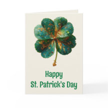 Gelukkige St. Patrick's Dag Elegante Klaver