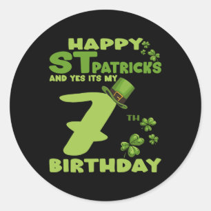 Gelukkige St. Patrick's Dag En Ja Het Is Mijn 7e V Ronde Sticker