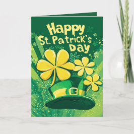 Gelukkige St. Patrick's Dag en kabouterhoed Kaart
