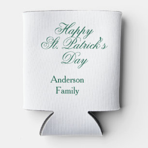 Gelukkige St. Patrick's dag familienaam groen mini Blikjeskoeler