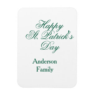 Gelukkige St. Patrick's dag familienaam groen mini Magneet