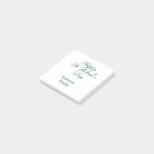 Gelukkige St. Patrick's dag familienaam groen mini Post-it® Notes (Schuin)