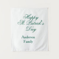 Gelukkige St. Patrick's dag familienaam groen mini