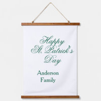 Gelukkige St. Patrick's dag familienaam groen smin