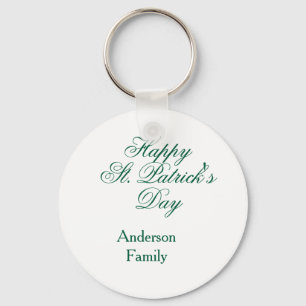Gelukkige St. Patrick's dag familienaam groen smin Sleutelhanger