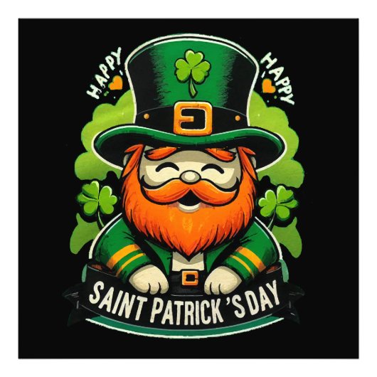 Gelukkige St. Patrick's Dag Foto Afdruk (Voorkant)
