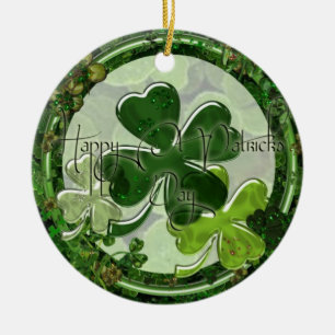 Gelukkige St. Patrick's Dag Foto Keramisch Ornament