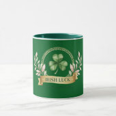 Gelukkige St. Patrick's Dag Goed Geluk Bier Mok (Midden)