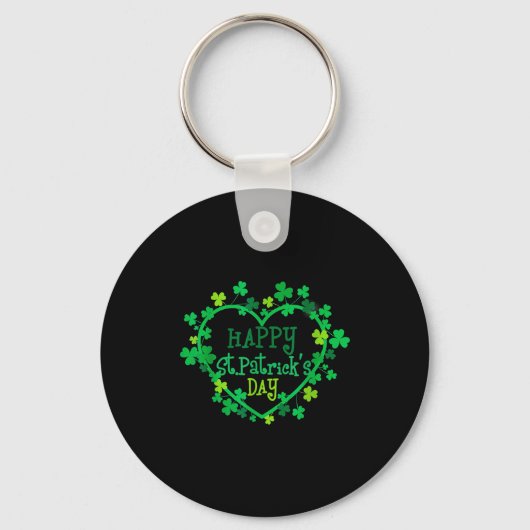 Gelukkige St. Patrick's Dag Grappige Sint Patrick Sleutelhanger (Voorkant)