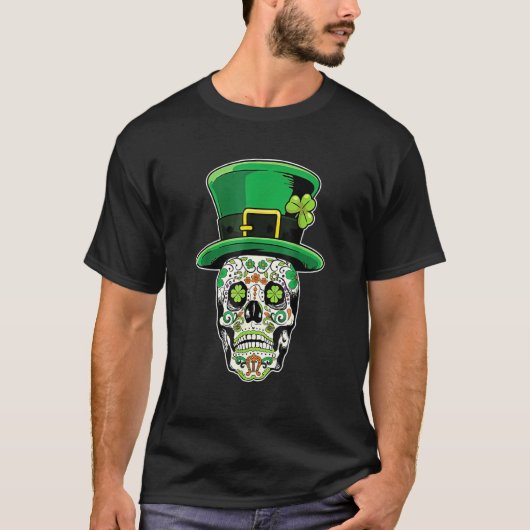 Gelukkige St. Patrick's dag Groene Ierse Shamrock  T-shirt (Voorkant)