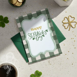 Gelukkige St. Patrick's Dag Ierse Wenskaart Feestdagenkaart