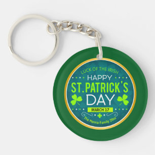 GELUKKIGE ST. PATRICKS DAG, "IRSE GELUK" SLEUTELHANGER