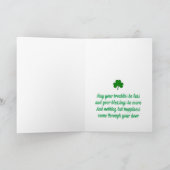 Gelukkige St. Patrick's Dag Kabouter Feestdagen Kaart (Binnen)