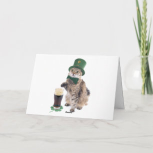 Gelukkige St. Patrick's dag katten wenskaart Kaart