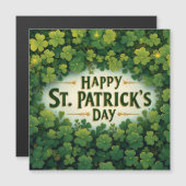 Gelukkige St. Patrick's Dag Klaver Kunst (Voorkant / Achterkant)