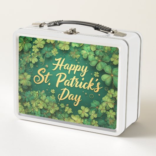 Gelukkige St. Patrick's Dag Klaver Ontwerp (Voorkant)