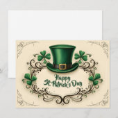 Gelukkige St. Patrick's Dag Klaverontwerp (Voorkant / Achterkant)