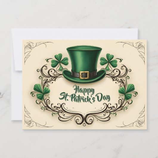 Gelukkige St. Patrick's Dag Klaverontwerp (Voorkant)