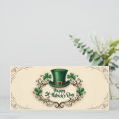 Gelukkige St. Patrick's Dag Klaverontwerp (Staand voorkant)