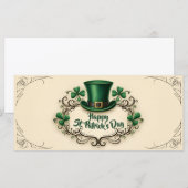 Gelukkige St. Patrick's Dag Klaverontwerp (Voorkant / Achterkant)