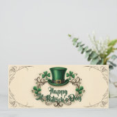 Gelukkige St. Patrick's Dag Klaverontwerp (Staand voorkant)