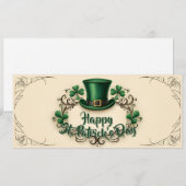 Gelukkige St. Patrick's Dag Klaverontwerp (Voorkant / Achterkant)
