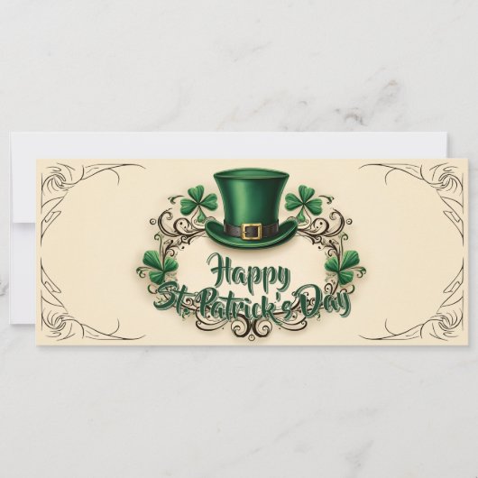 Gelukkige St. Patrick's Dag Klaverontwerp (Voorkant)