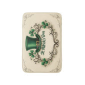 Gelukkige St. Patrick's Dag Klaverontwerp Badmat (Voorkant Verticaal)