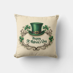 Gelukkige St. Patrick's Dag Klaverontwerp Kussen
