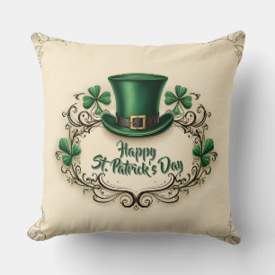 Gelukkige St. Patrick's Dag Klaverontwerp Kussen
