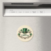 Gelukkige St. Patrick's Dag Klaverontwerp Magneet (Insitu (Vaatwasser))